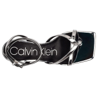 Женские босоножки Calvin Klein на каблуке 1159791514 (Серебристый, 38)