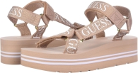 Стильные женские сандалии GUESS с логотипом 1159796875 (Бежевый, 39)