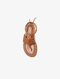 Женские кожаные сандалии Michael Kors с заклепками 36,5 (6,5 US) 23,5 см Коричневый 1159829468