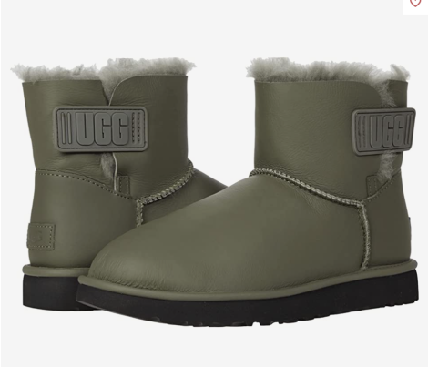 Жіночі чоботи UGG з хутром 1159768725 (Зелений, 39)