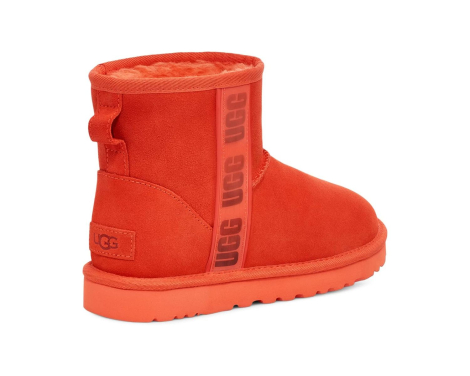 Женские угги UGG с мехом 1159778865 (Оранжевый, 37)