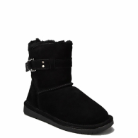 Замшевые женские ботинки угги Bearpaw Tessa art776588 (Черный, размер 39)