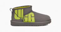 Жіночі шкіряні короткі уги UGG 1159767933 (Сірий, 39)