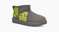 Жіночі шкіряні короткі уги UGG 1159767933 (Сірий, 39)