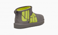 Жіночі шкіряні короткі уги UGG 1159767933 (Сірий, 39)