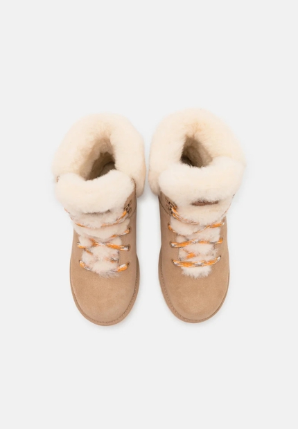 Женские ботинки UGG на шнурках 1159792735 (Бежевый, 38)