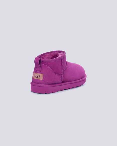 Жіночі укорочені уггі UGG з хутром 1159814780 38 ( US)  см Фіолетовий 