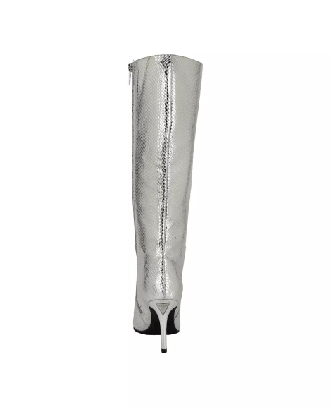 Жіночі чоботи Richee GUESS на шпильці 38,5 (8 US) 25 см Сріблястий 1159833750
