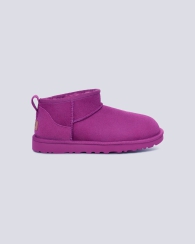 Женские укороченные угги UGG с мехом 38 (7 US) 24 см Фиолетовый 1159814780