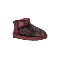 Жіночі укорочені уггі UGG з хутром 37 (6 US) 23,5 см Бордовий 1159833840