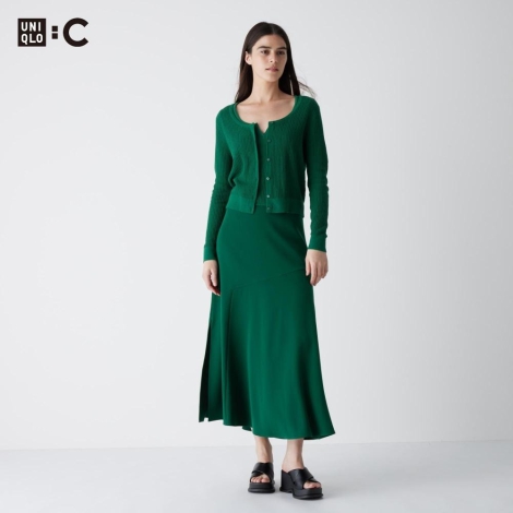 Стильные женские шлепанцы на платформе Uniqlo 1159810831 (Черный, 37)