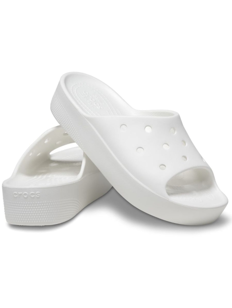 Женские шлепанцы Crocs CLASSIC PLATFORM SLIDE 39-40 (w9 US) 27 см Белый 1159816081