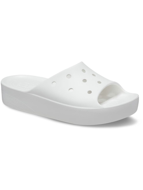 Женские шлепанцы Crocs CLASSIC PLATFORM SLIDE 39-40 (w9 US) 27 см Белый 1159816081