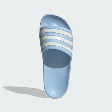 Легкие шлепанцы Adilette Aqua от Adidas с фирменными полосками 40 (8 US) 25,5 см Голубой 1159819891