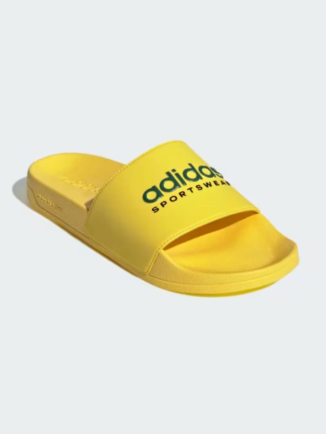 Шлепанцы Adilette Adidas с логотипом 42 (9 US) 26,5 см Желтый 1159821273