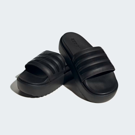 Шлепанцы Adilette Platform Adidas на платформе 39 (7 US) 26 см Черный 1159821756