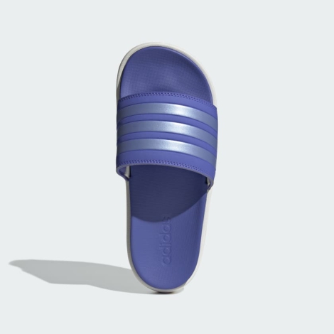 Шлепанцы Adilette Platform Adidas на платформе 40 1/2 (8 US) 26,5 см Синий 1159821714