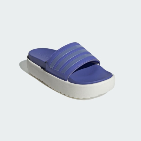 Шлепанцы Adilette Platform Adidas на платформе 40 1/2 (8 US) 26,5 см Синий 1159821714