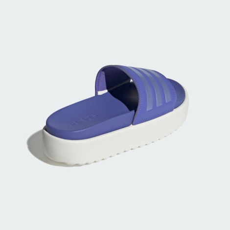 Шлепанцы Adilette Platform Adidas на платформе 40 1/2 (8 US) 26,5 см Синий 1159821714