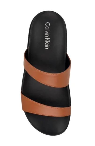 Жіночі шльопанці Calvin Klein з логотипом 37 (6,5 US) 24 см Коричневий 1159836059