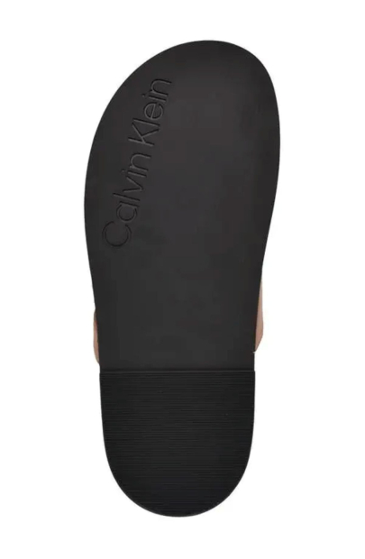 Жіночі шльопанці Calvin Klein з логотипом 37 (6,5 US) 24 см Коричневий 1159836059