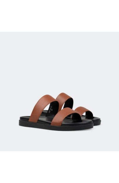 Жіночі шльопанці Calvin Klein з логотипом 37 (6,5 US) 24 см Коричневий 1159836059