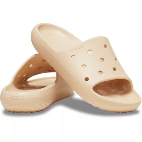 Женские шлепанцы Crocs CLASSIC SLIDE V2 37-38 (m5/w7 US) 25 см Бежевый 1159817173