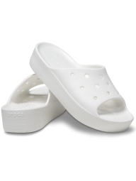 Женские шлепанцы Crocs CLASSIC PLATFORM SLIDE 38-39 (w8 US) 26,5 см Белый 1159816080