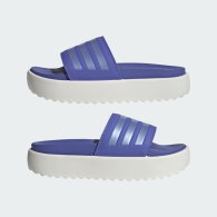 Шлепанцы Adilette Platform Adidas на платформе 40 1/2 (8 US) 26,5 см Синий 1159821714