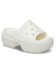 Женские шлепанцы Crocs Stomp Slide на платформе 37-38 (M5/w7 US) 25,5 см Белый 1159823136