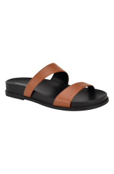 Женские шлепанцы Calvin Klein с логотипом 37 (6,5 US) 24 см Коричневый 1159836059