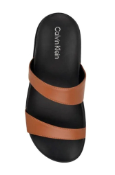 Жіночі шльопанці Calvin Klein з логотипом 37 (6,5 US) 24 см Коричневий 1159836059