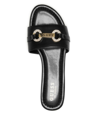 Женские шлепанцы Guess с логотипом 37,5 (7 US) 24,5 см Черный 1159836207