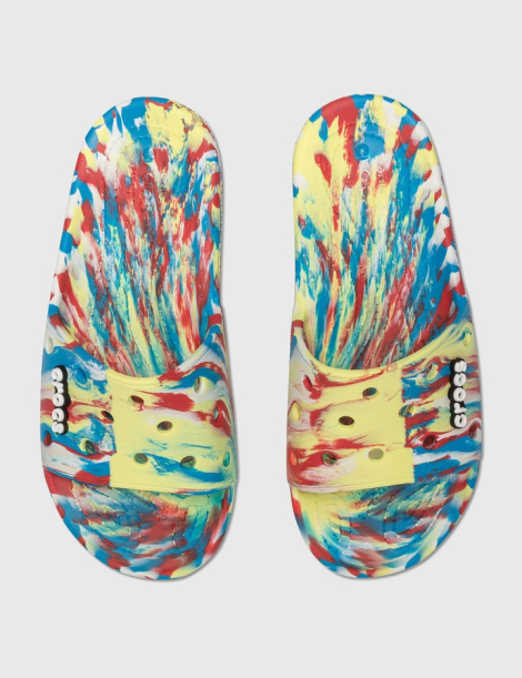 Жіночі шльопанці Crocs Marbled Slide оригінал