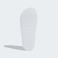 Легкие шлепанцы Adilette Aqua от Adidas с фирменными полосками 1159794839 (Белый, 40)