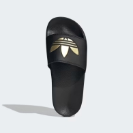Легкие шлепанцы Adilette Lite от Adidas с логотипом 1159795397 (Черный, 38,5)