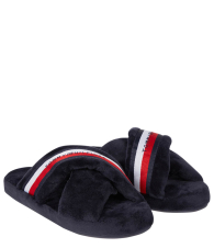 Плюшевые женские тапочки Tommy Hilfiger 1159779598 (Синий, 39-40)