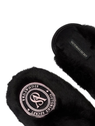 Тапочки зі штучного хутра Victoria's Secret із закритим носком 40-41 (9-10 US) 26 см Чорний 1159822251