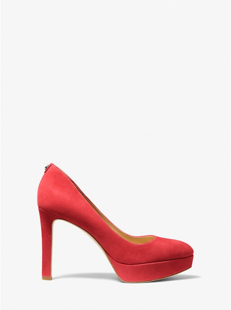Замшеві туфлі жіночі Chantal Michael Kors на підборах 1159803422 (червоний, 37)