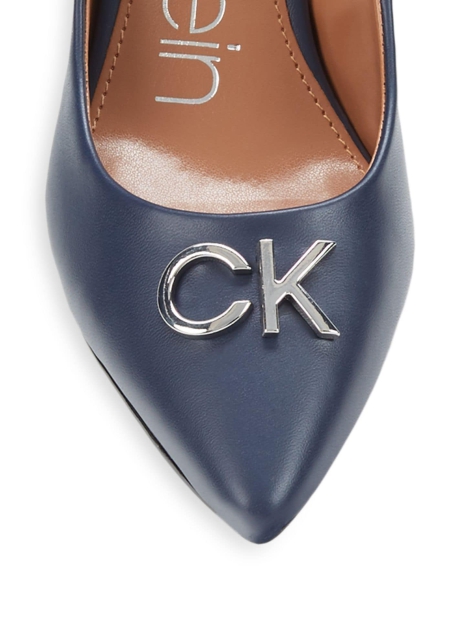 Женские туфли на каблуке Calvin Klein с логотипом 39,5 (9M US) 25,8 см Синий 1159814705