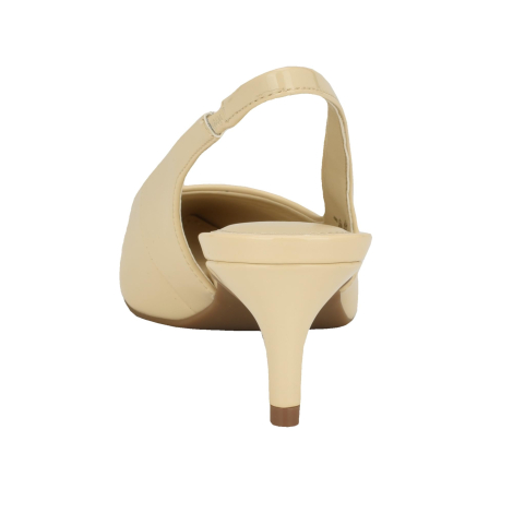 Женские туфли-лодочки на каблуке Calvin Klein Dainty с открытой пяткой 37 (6,5 US) 23,5 см Бежевый 1159834171