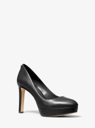Женские кожаные туфли Chantal Michael Kors на каблуке 1159805628 (Черный, 36,5)