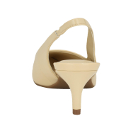 Женские туфли-лодочки на каблуке Calvin Klein Dainty с открытой пяткой 37 (6,5 US) 23,5 см Бежевый 1159834171