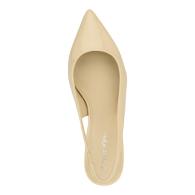 Женские туфли-лодочки на каблуке Calvin Klein Dainty с открытой пяткой 37 (6,5 US) 23,5 см Бежевый 1159834171