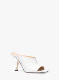 Женские кожаные туфли-мюли Luna Michael Kors на каблуке 40,5 (9,5 US) 26 см Белый 1159834838