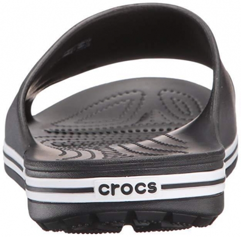 Шльопанці Crocs унісекс чорні EUR 36 37 з білим кантом на підошві оригінал США