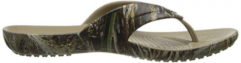 Вьетнамки Crocs хаки Realtree унисекс US W5 EUR 34 35 шлепанцы сандали