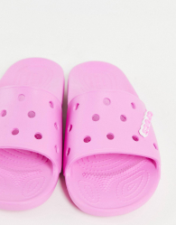 Жіночі рожеві шльопанці Crocs Slide Taffy Pink