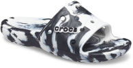 Женские шлепанцы Crocs Marbled Slide 1159768206 (Белый/черный, 37-38)