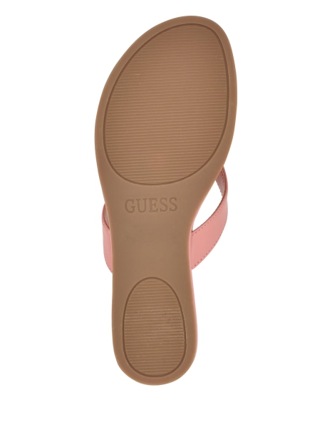 Женские вьетнамки Guess шлепанцы с логотипом из страз 1159812117 (Розовый, 37,5)